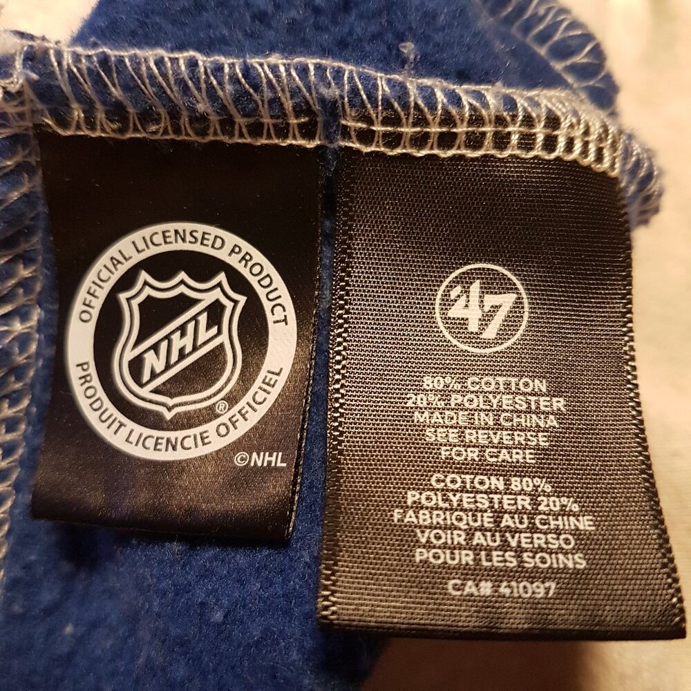 NHL 47 Edmonton Oilers Vintage Lacer Hoodie Pullover Large US L Oatmeal Hockey - Picture 4 of 16